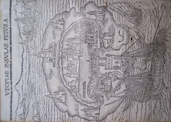 Title Page of Utopia by Thomas More, Leuven 1516