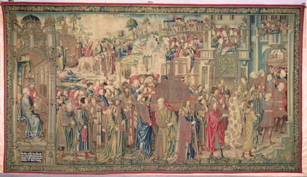 Transportation of the Ark of the Covenant, Tapestry of David and Bathsheba, c.1510-15