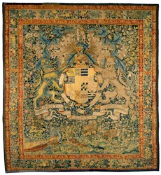 Verdure Tapestry With The Arms Of Robert Dudley, Earl Of Leicester, circa 1570-1585