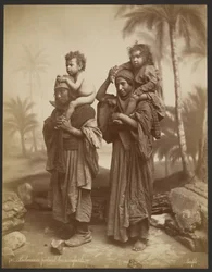Bedouins Carrying Their Children