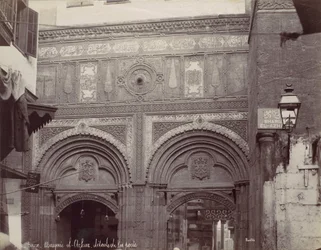 Cairo. Mosque el-Arhar, details of the door