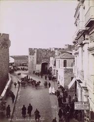 Interior of the Jaffa Gate, ca. 1870