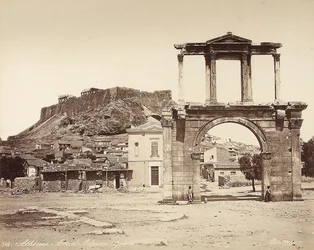 The Arch of Hadrian on the Acropolis of Athens