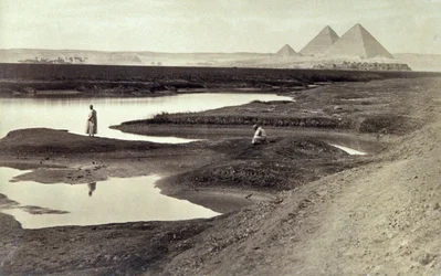 The Pyramids of Giza, c.1880