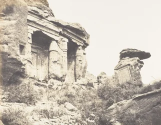 Djebel Selseleh Silsilis, Architectural Steles Carved in the Rock, 1851-52, printed 1853-54