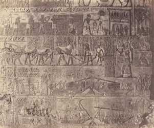 El-Kab éléthya, Architecture Hypogéenne - Tombeau de Phapé - Sculptu..., 1851-52, printed 1853-54