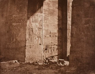 First Pylon - French Inscription Carved on the Eastern Embrasure at Point H, Island of Philae