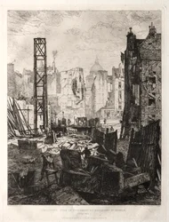 Demolitions for the Widening of Boulevard St. Germain