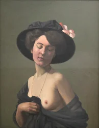 Young Woman in a Black Hat, 1908