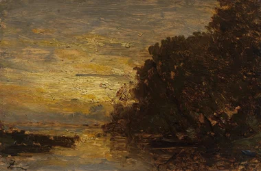 The Seine at Billancourt, Sunset, 2nd Half of the 19th Century