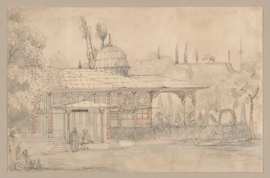 Pavilion Near a Mosque, 1800s