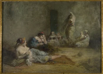 The harem, between 1855 and 1856
