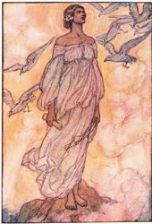 And freedom reared in that August sunrise, her beautiful bold brow (The Poet)