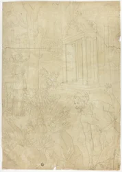 King Making Sacrifice at Temple of Diana