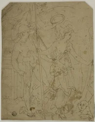 Scene with Mercury and Minerva