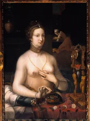The Lady at Her Toilet