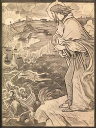 Christ Sees the Disciples Labouring at the Oar