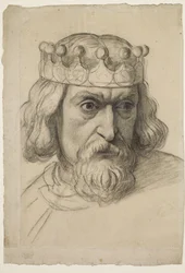 The Spirit of Justice - Study for the Head of a Counsellor