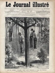 Four Black Lynched Men, Beaten to Death and Hanged for Murdering a Master of Works in Florida