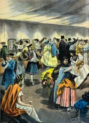 The Fat Ox in Paris in 1896, Preparations at the Palace of Industry