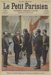 President Emile Loubet of France Receiving Paul Kruger, Former President of Transvaal