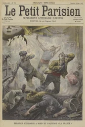 Terrible explosion on board the steamship La France