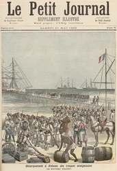 Landing of the Senegalese Troops at the New Wharf in Cotonou, from 