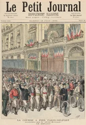 The Start of the Road Race from Paris to Belfort, from 