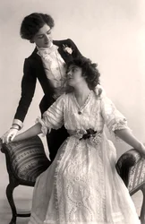 Lily Elsie and Adrienne Augarde, English actresses
