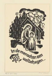 Christmas Card for 1933 by Bernard W.M. Ottevanger