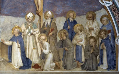 Crucifixion with Saints (detail)