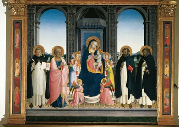 Fiesole altarpiece: Virgin and Child with Angels and Four Saints