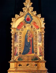 The Virgin has the Reliquary Star with Virgin and Child, Saint Peter, Saint Dominic and Saint Thomas Aquinas