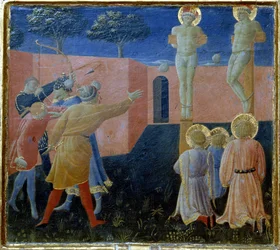 Crucifixion and Stoning of Saint Cosmas