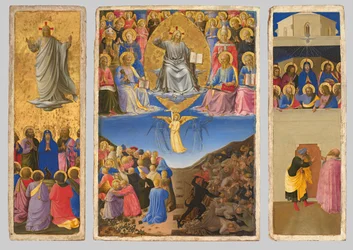 Triptych of the Last Judgment, Ascension, and Pentecost