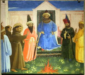 The Trial by Fire, St. Francis Offers to Walk Through Fire, to Convert the Sultan of Egypt