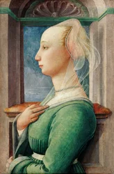 Profile Portrait of a Young Woman, ca 1445