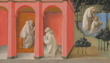Saint Benedict Orders Saint Maurus to the Rescue of Saint Placidus, c.1445-1450