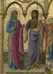Saints John the Baptist and John the Evangelist. Cortona Polyptych