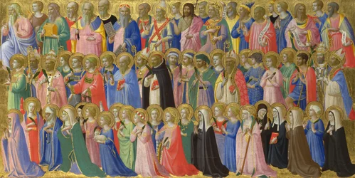 The Forerunners of Christ with Saints and Martyrs Panel from Fiesole San Domenico Altarpiece, c. 1423-1424
