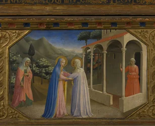 The Visitation The Annunciation Retable with 5 Predella Scenes, 1430-1432