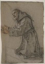 Kneeling Friar with Outstretched Hands