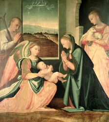 The Holy Family with St. Agnes