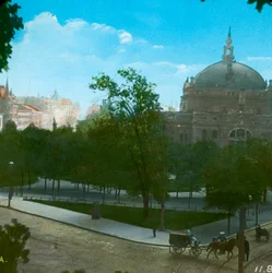The National Theatre, Christiania, Oslo, Norway, late 19th-early 20th century.