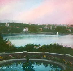 View from Oscarshall, Christiania, Oslo, Norway, late 19th-early 20th century