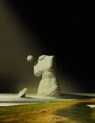 Ancient Statue Cosmic Dream
