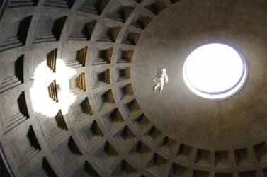 Astronaut In Ancient Dome