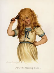 Girls: After the morning swim