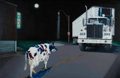 Cow and Truck