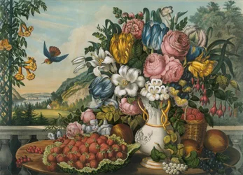 Landscape - Fruit and Flowers, 1862